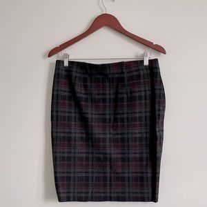 RW&CO plaid pencil skirt